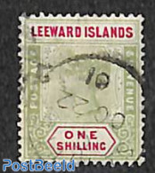 Leeward Islands 1890 1sh, Used, Used Stamps - Leeward  Islands