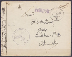 L. En Franchise Feldpost D'un Militaire (aviateur ?) De BRUXELLES Càd FELDPOST /20.11.1940 Pour GRAZ OSTMARK - Griffe "F - WW II (Covers & Documents)