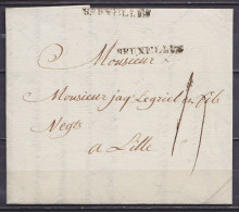 L. Datée 20 Février 1778 De BRUXELLES Pour LILLE - 2x Griffe "BRUXELLES" - Port "11" - 1714-1794 (Austrian Netherlands)