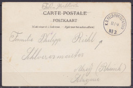 CP Colorisée BOUILLON En Franchise Càd "K.D. FELDPOSTSTAION /11/9/ N°3" Pour L'Allemagne - Armée Allemande