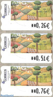 Spain 2003 Automat Stamp 3v [::], Mint NH, Nature - Trees & Forests - Automat Stamps - Neufs