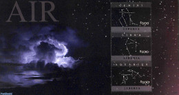 Liberia 2010 Star Constellations 3v M/s, Mint NH, Science - Astronomy - Astrologie