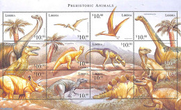 Liberia 1999 Preh. Animals 12v M/s, Mint NH, Nature - Prehistoric Animals - Préhistoriques