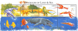 Liberia 1999 Preh. Animals 8v M/s, Mint NH, Nature - Prehistoric Animals - Prehistorisch