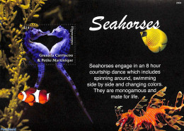 Grenada Grenadines 2020 Seahorses S/s, Mint NH, Nature - Fish - Vissen