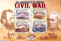 Gambia 2011 American Civil War 4v M/s, Mint NH, History - Militarism - Militaria