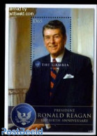 Gambia 2011 Ronald Reagan S/s, Mint NH, History - American Presidents - Gambia (...-1964)
