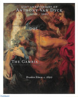 Gambia 2000 Van Dyck Painting S/s, Drunken Silenius, Mint NH, Art - Paintings - Gambia (...-1964)
