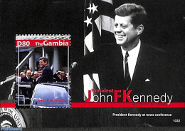 Gambia 2010 John F. Kennedy S/s, Mint NH, History - Transport - American Presidents - Automobiles - Cars