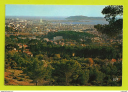 83 TOULON VOIR DOS Carte PUB Bati Service 21 Cours Pierre Puget Marseille 6ème En 1970 Vue Panoramique Sur La Rade - Toulon