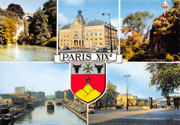 75-PARIS XIX MULTIVUES-N°4017-C/0021 - Andere & Zonder Classificatie