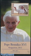 Micronesia 2013 Pope Benedict XVI Resignation S/s, Mint NH, Religion - Pope - Religion - Pausen