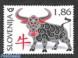 Slovenia 2021 Year Of The Ox 1v, Mint NH, Various - New Year - New Year