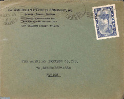 Greece 1927 Letter To Zürich, Postal History, Transport - Ships And Boats - Briefe U. Dokumente