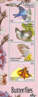 Grenada Grenadines 2013 Butterflies 4v M/s, Mint NH, Nature - Butterflies - Grenada (1974-...)
