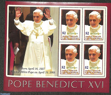 Grenada Grenadines 2005 Pope Benedict XVI M/s, Mint NH, Religion - Pope - Päpste