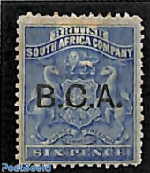 Nyasaland 1891 BCA, 6d, Stamp Out Of Set, Unused (hinged), History - Coat Of Arms - Nyassaland (1907-1953)