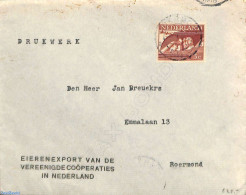 Netherlands 1943 Letter Sent In Roermond With NVPH No. 430, Postal History, Transport - Aircraft & Aviation - Lettres & Documents