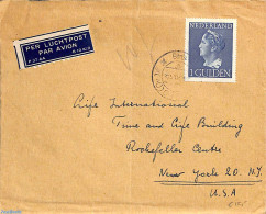 Netherlands 1946 Airmail To USA With NVPH No. 346, Postal History - Brieven En Documenten