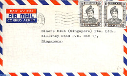 Brunei 1975 Airmail Letter To Singapore, Postal History - Brunei (1984-...)