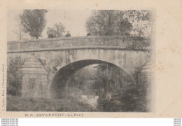 Y3- 47) ASTAFFORT (LOT ET GARONNE) LE PONT  - (  PERSONNAGES SUR LE PONT - 2 SCANS  ) - Astaffort