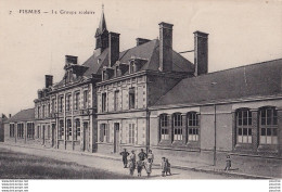 Y6- 51) FISMES (MARNE) LE GROUPE SCOLAIRE  - ( ANIMEE - ECOLIERS - 2 SCANS ) - Fismes