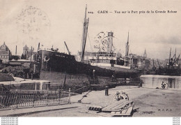 Y7- 14) CAEN -  VUE SUR LE PORT PRES GRANDE ECLUSE - ( BATEAU - PENICHE -  MADELEINE - 2 SCANS ) - Caen