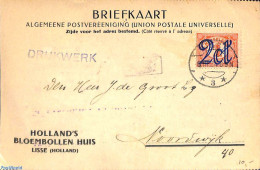 Netherlands 1924 Card With NVPH No. 114, Postal History - Covers & Documents