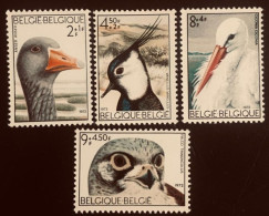 BELGIQUE 1972 FAUNA PAJAROS OISEAUX Yvert N 1644 A 1647 ** - Ungebraucht