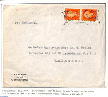 Netherlands 1949 Airmail, See Description At Photo, Postal History - Briefe U. Dokumente