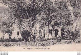 Y13- TENES (ALGERIE)  JARDIN DE  L ' HOPITAL - ( ANIMEE - 2 SCANS ) - Autres & Non Classés