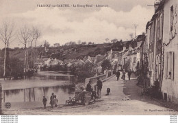 Y14-72) FRESNAY SUR SARTHE - LE BOURG NEUF - ABREUVOIR  - ( ANIMATION - EDITEUR BIGOT - EVRARD - 2 SCANS ) - Other & Unclassified