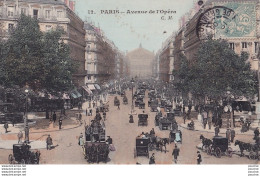 Y15-75) PARIS - AVENUE DE L ' OPERA - ( ANIMATION - COLORISEE ) - Paris (01)
