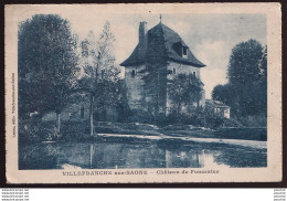 Y17-69) VILLEFRANCHE SUR SAONE - CHATEAU DE FONCRAINE - ( 2 SCANS ) - Villefranche-sur-Saone