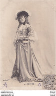 Y20- ARTISTE FEMME - FRAU - LADY - J. HADING - PAR REUTLINGER A PARIS - OBLITERATION DE 1903 - 2 SCANS - Entertainers