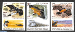 Israel 2013 Vultures 3v, Imperforated, Mint NH, Nature - Birds - Birds Of Prey - Unused Stamps (with Tabs)