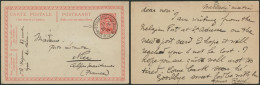 EP Au Type 10ctm Rouge Obl Simple Cercle "Ste-Adresse / Poste Belge-BelgischPost" (1915) > Nice, Poste Restante. - 1915-1920 Albert I