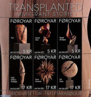 Faroe Islands 2021 Transplanted Immigrant Stories 6v M/s, Mint NH, Art - Authors - Ecrivains