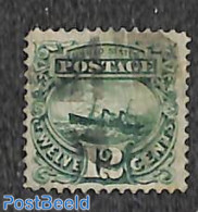 United States Of America 1869 12c, Used, Stamp Out Of Set, Used Stamps, Transport - Ships And Boats - Used Stamps