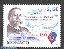 Monaco 2021 Ocean Discoveries 1v, Mint NH, Nature - Fish - Sea Mammals - Unused Stamps