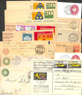 Switzerland 1900 Lot With 13 Used Postal Stationary, Used Postal Stationary - Briefe U. Dokumente