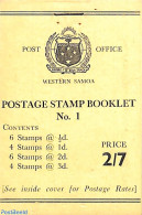 Samoa 1960 Definitives Booklet, Mint NH, Stamp Booklets - Non Classés