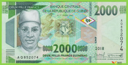 Voyo GUINEA 2000 Francs 2018(2019) P48A B342a AQ UNC - Guinée