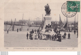 Y23-59) DUNKERQUE - LE MONUMENT TRYSTRAM ET LA CALE DES PECHEURS - ( ANIMEE - HABITANTS ) - Dunkerque