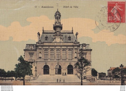 Y26-92) ASNIERES -  HOTEL DE VILLE - ( CARTE TOILEE COULEURS ) - Asnieres Sur Seine