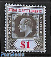 Malaysia 1906 Straits Settlements, 1$, Stamp Out Of Set, Unused (hinged) - Andere & Zonder Classificatie