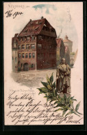 Künstler-AK Nürnberg, Albrecht Dürer Haus U. Denkmal  - Nuernberg