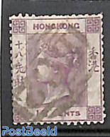 Hong Kong 1866 18c, WM Crown-CC, Used, Used Stamps - Gebraucht