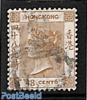 Hong Kong 1880 48c, WM Crown-CC, Used, Used Stamps - Gebraucht