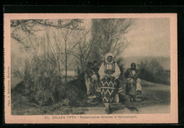 AK Mazedonisches Mädchen In Nationaltracht, Balkan  - Non Classés